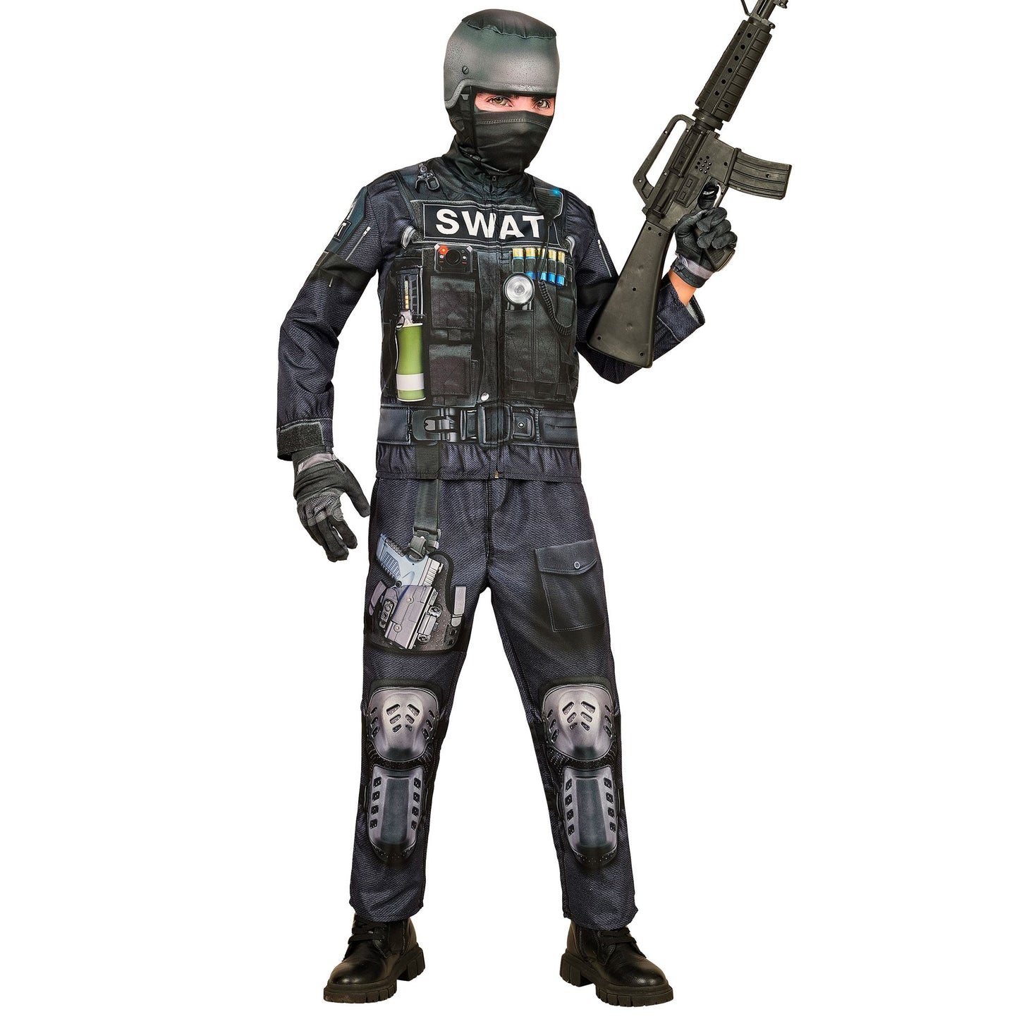 "S.W.A.T. FAST COSTUME" (Oberteil, Hose, Handschuhe, Maske) – Ansicht 6