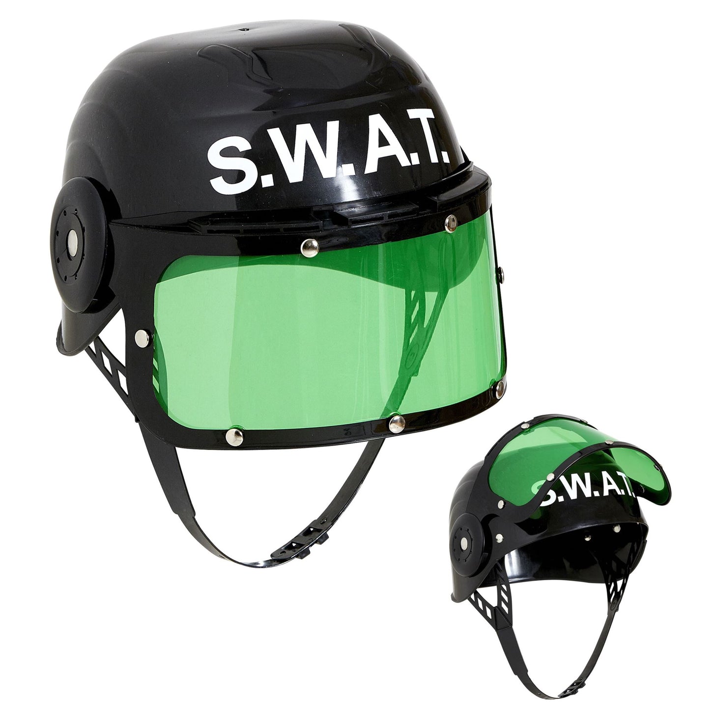 "S.W.A.T. HELM" aus Hartplastik – Detailansicht