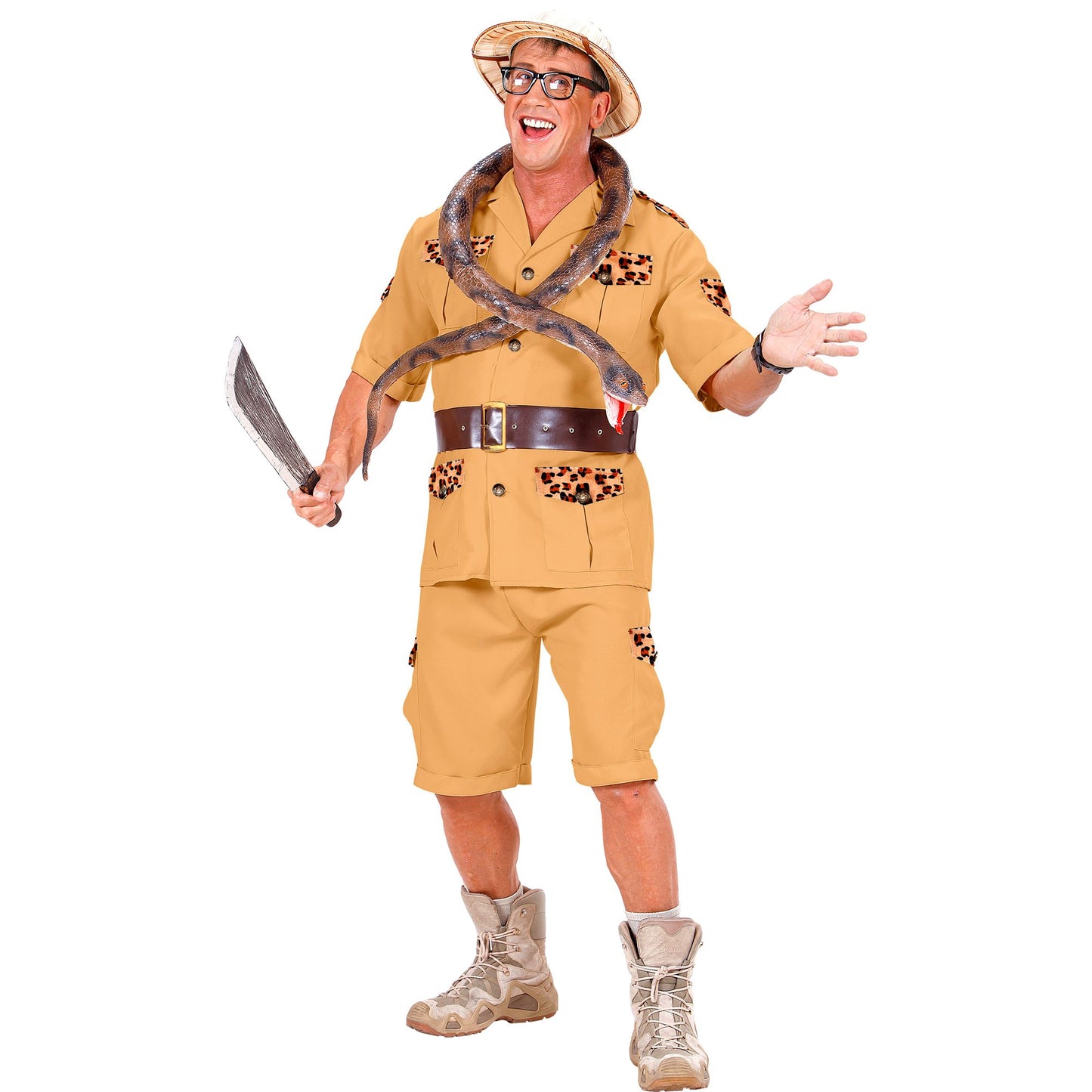 "SAFARI" (Hemd, Shorts, Gürtel) – Detailansicht