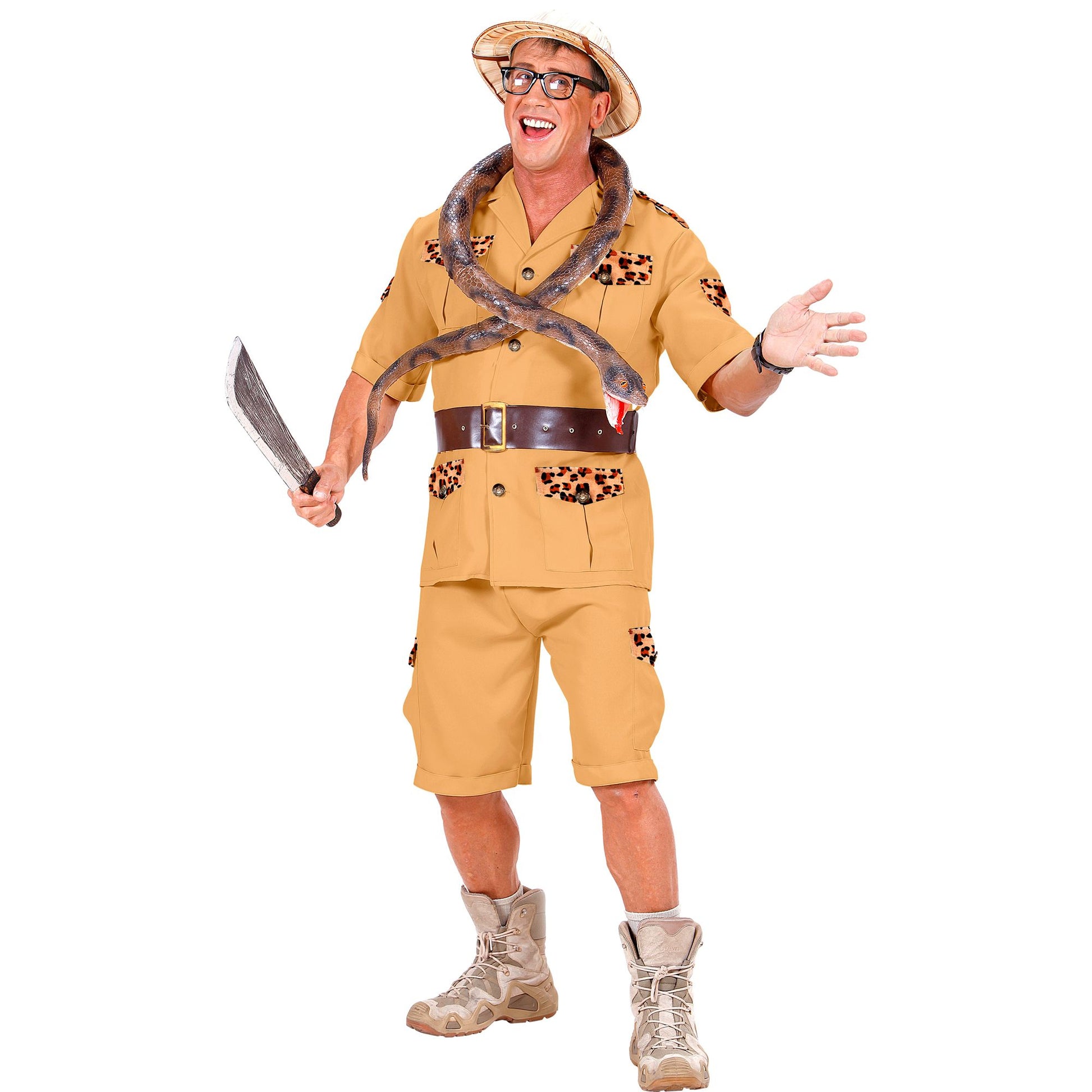 "SAFARI" (Hemd, Shorts, Gürtel) – Detailansicht