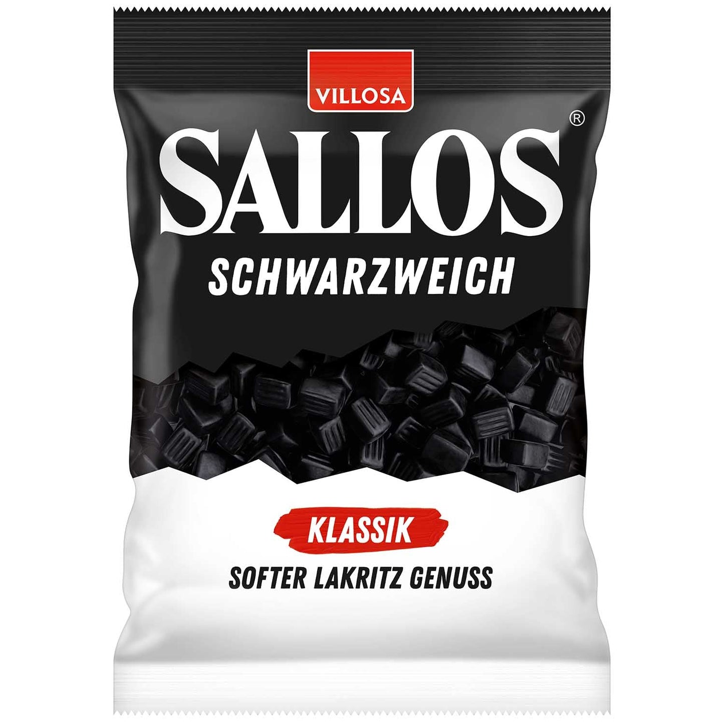 Sallos Schwarzweich Klassik 200g Weichlakritz