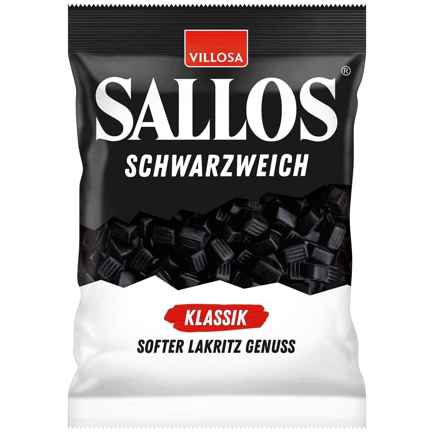 Sallos Schwarzweich Klassik 200g Weichlakritz
