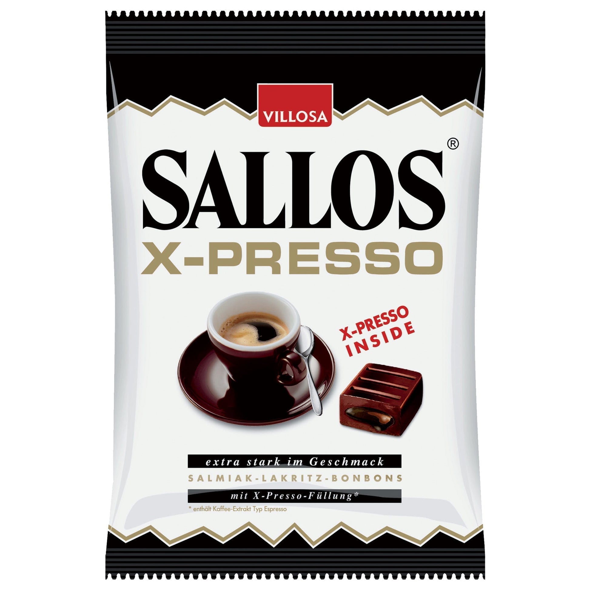 Sallos X-Presso 135g Lakritz Hartkaramellen