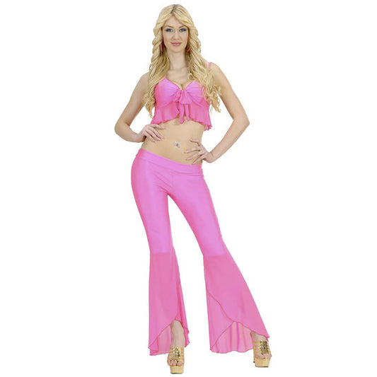 "SAMBA DE JANEIRO" aus Elasthan (Top, Hose - neonpink) – Vorderansicht