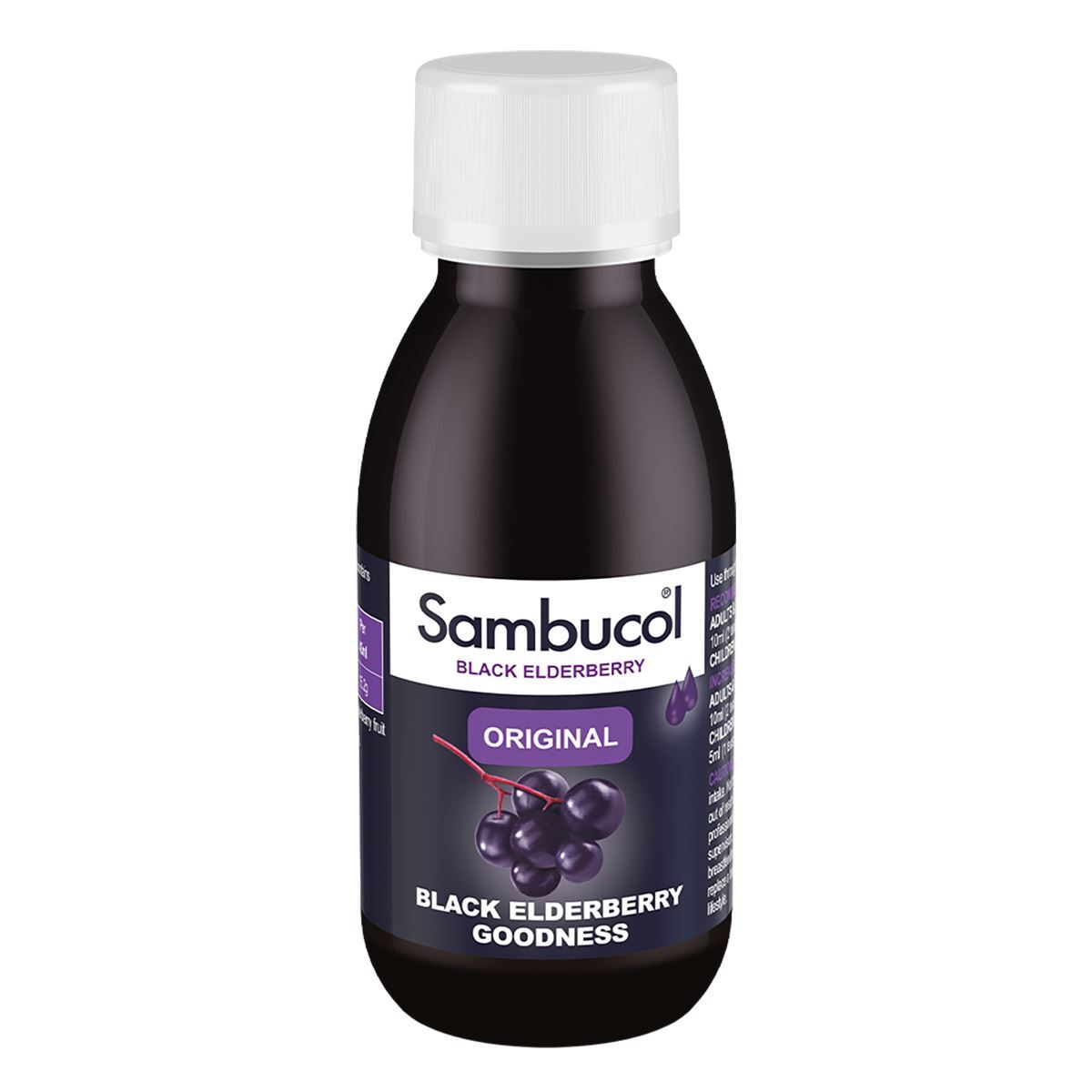 Sambucol Sambucol, Original, Schwarzer Holunderextrakt, Unterstützen Sie das Immunsystem, Sirup, 120 ml Regular