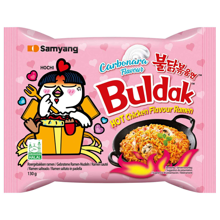 Samyang Buldak Hot Chicken Ramen Carbonara 130 g Packung