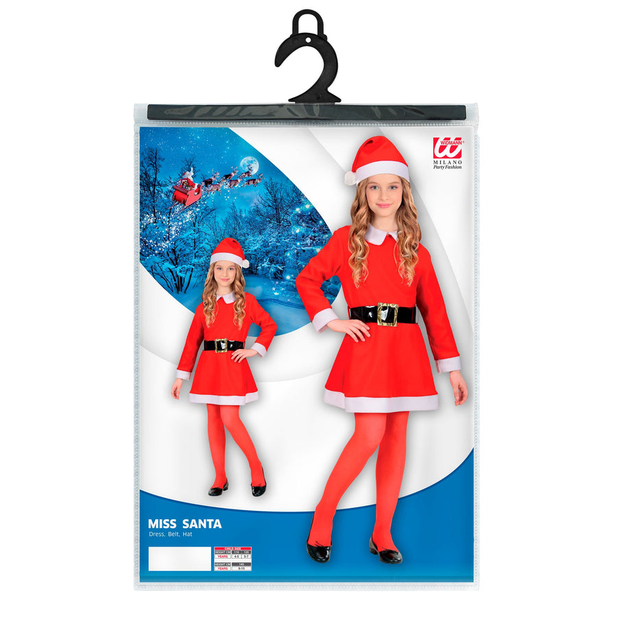 "SANTA GIRL" aus Flanell (Kleid, Gürtel, Hut) – Detailansicht