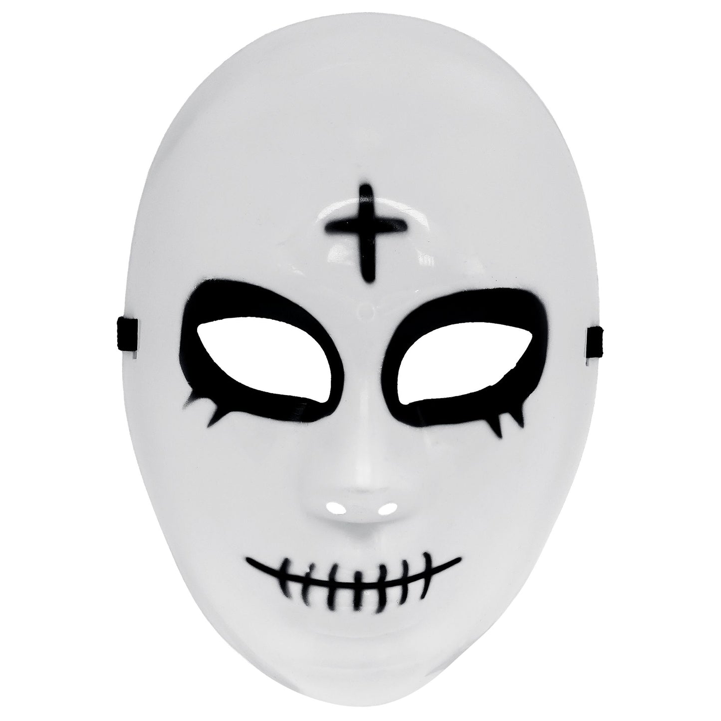 "SATANISTISCHE MASKE AUS HARDPLASTIK" – Vorderansicht