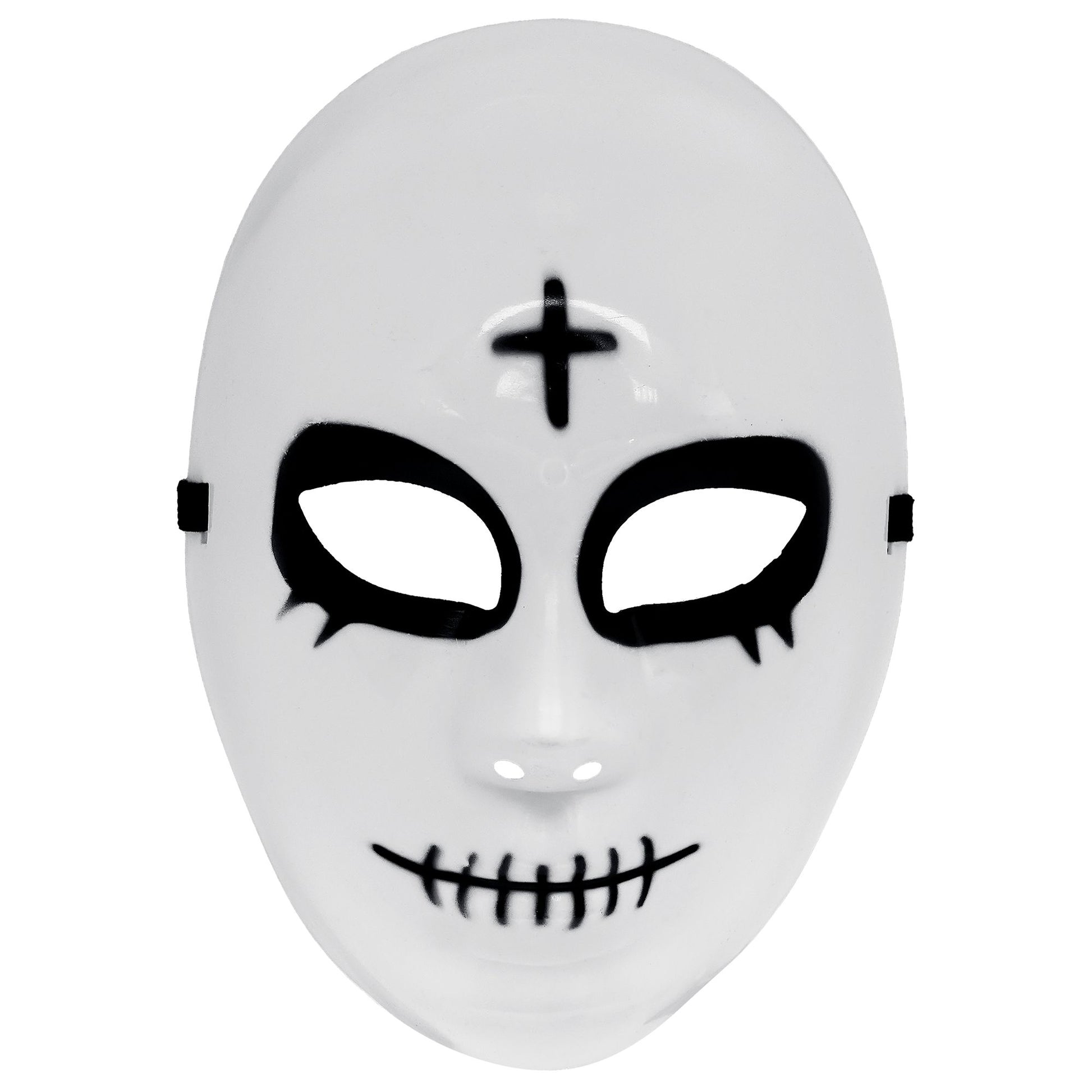 "SATANISTISCHE MASKE AUS HARDPLASTIK" – Vorderansicht
