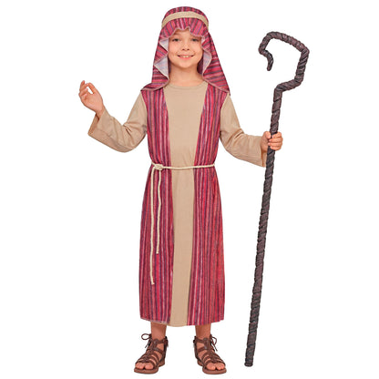 "SCHÄFER" (Robe, Gürtel, Kopfbedeckung) – Vorderansicht