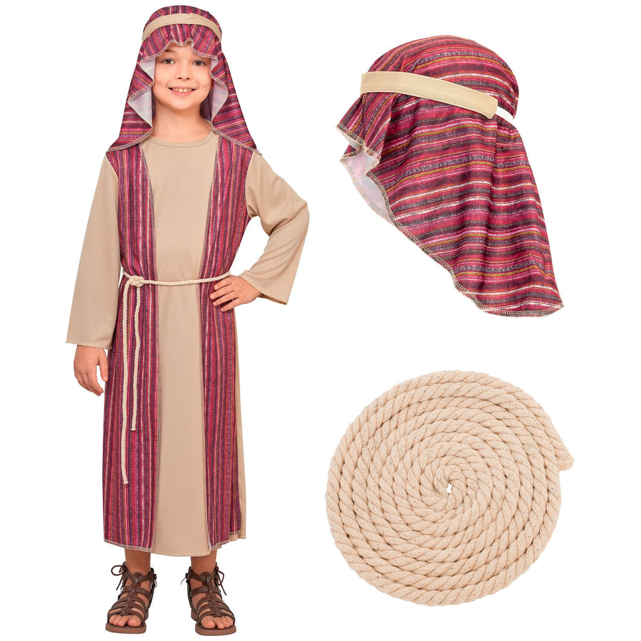 "SCHÄFER" (Robe, Gürtel, Kopfbedeckung) – Detailansicht