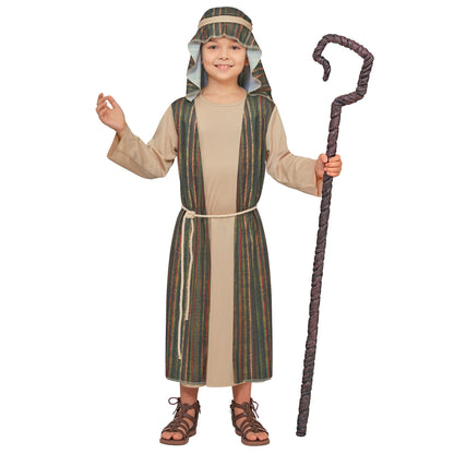 "SCHÄFER" (Robe, Gürtel, Kopfbedeckung) – Vorderansicht