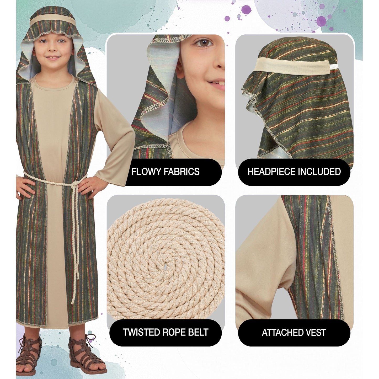 "SCHÄFER" (Robe, Gürtel, Kopfbedeckung) – Ansicht 5
