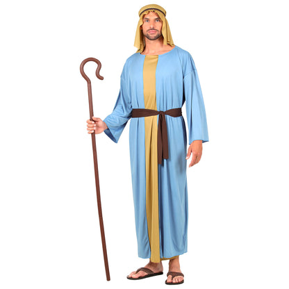 "SCHÄFER" (Robe mit langer Weste, Gürtel, Kopfbedeckung) – Detailansicht