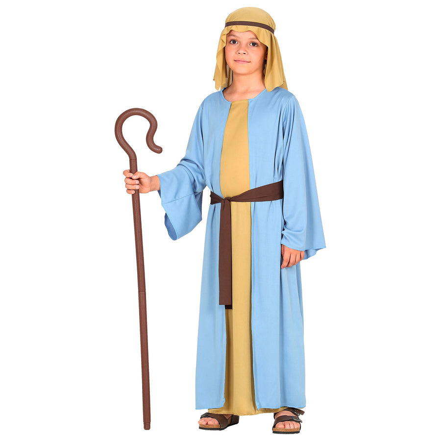 "SCHÄFER" (Robe mit langer Weste, Gürtel, Kopfbedeckung) – Detailansicht