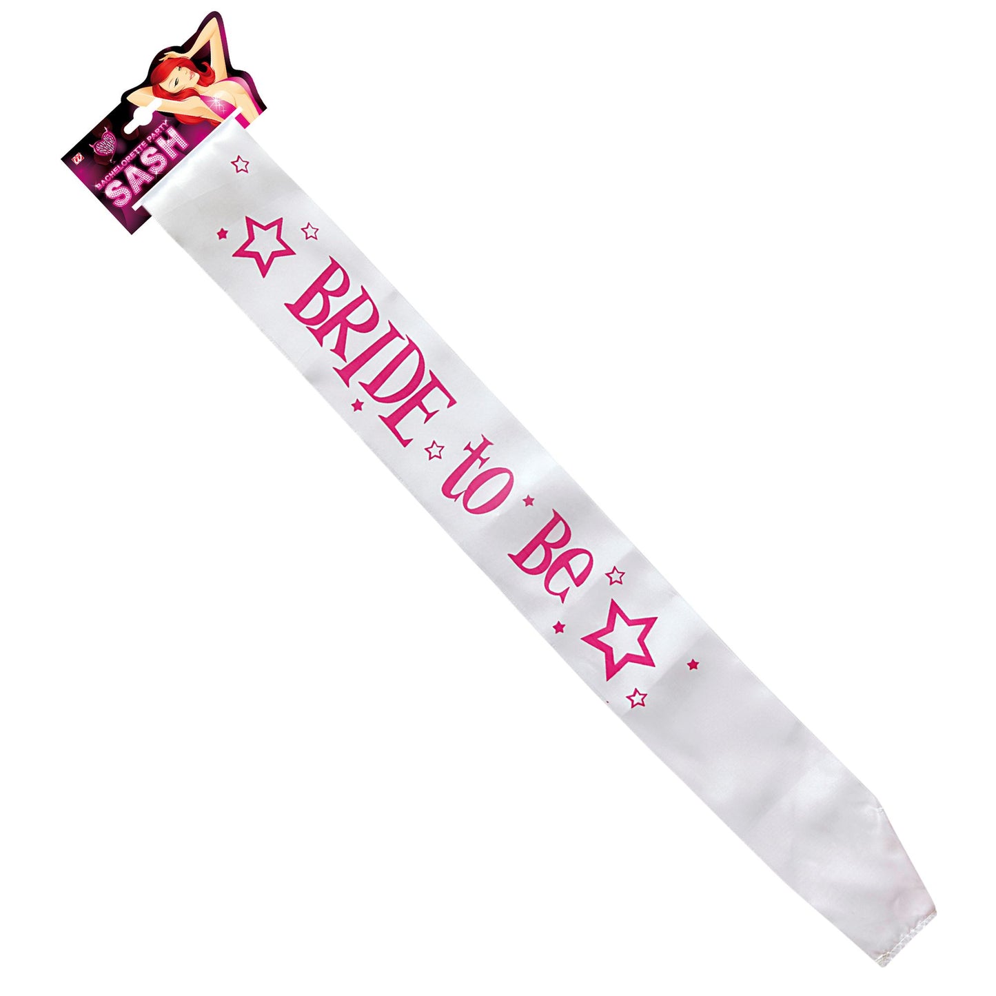 "SCHÄRPE BRIDE TO BE" aus Satin – Vorderansicht