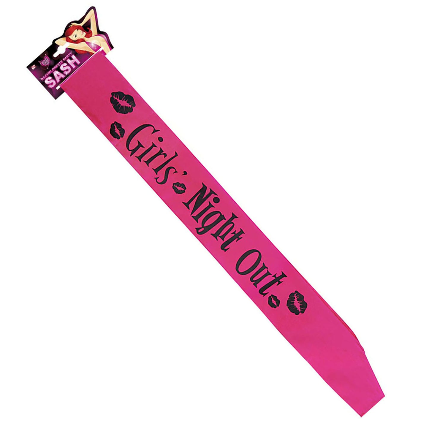 "SCHÄRPE GIRLS NIGHT OUT" aus Satin – Vorderansicht