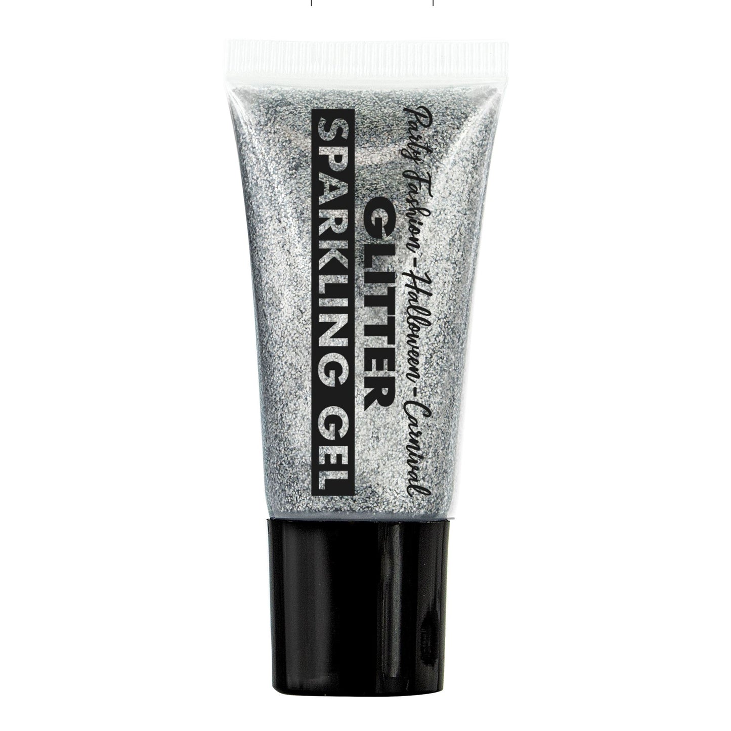 "SCHIMMER-GEL IN SPENDERTUBE - SILBER" - 25 ml – Detailansicht