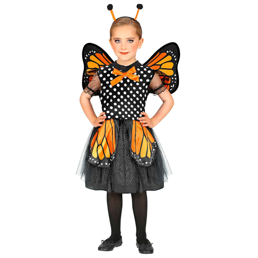 "SCHMETTERLING" (Kleid mit Tutu, Flügel, Antennen) – Detailansicht