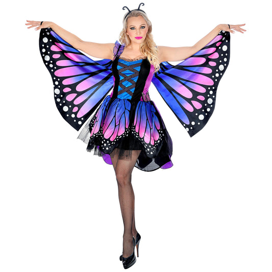 "SCHMETTERLING" (Kleid mit Tutu, Flügel, Antennen) – Vorderansicht