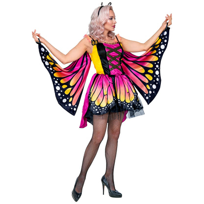 "SCHMETTERLING" (Kleid mit Tutu, Flügel, Antennen) – Detailansicht