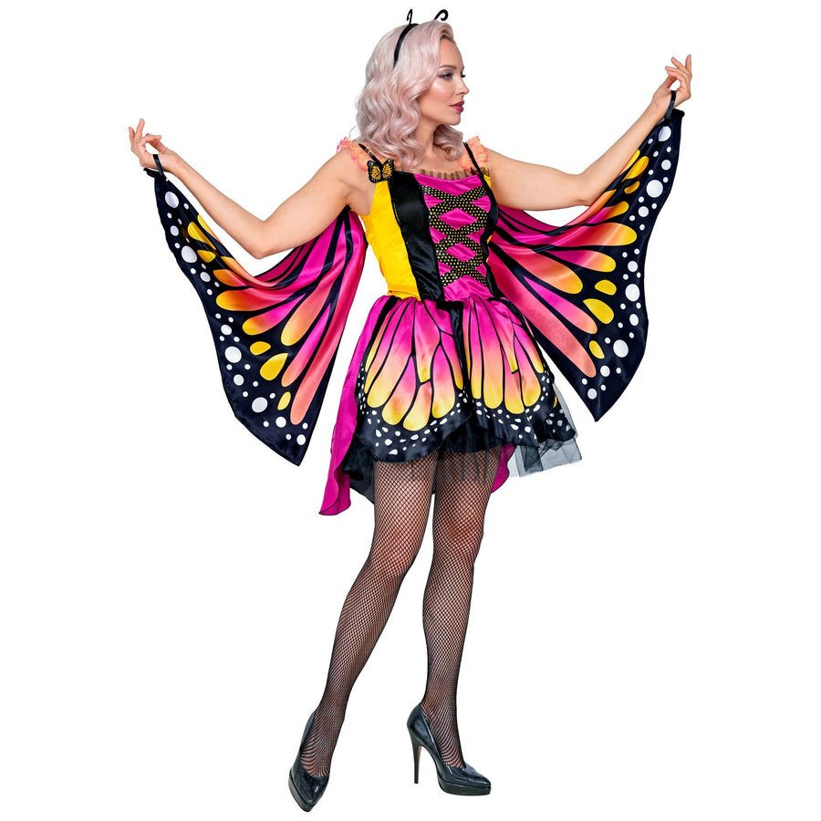 "SCHMETTERLING" (Kleid mit Tutu, Flügel, Antennen) – Detailansicht
