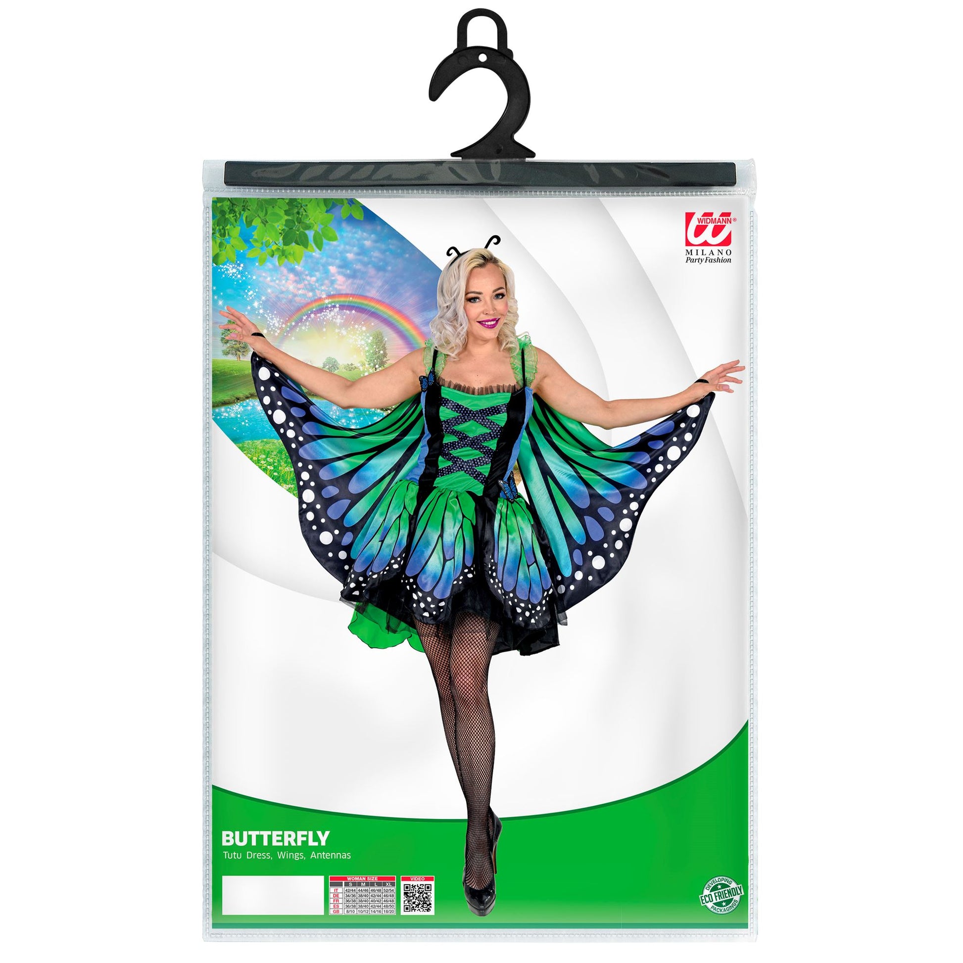 "SCHMETTERLING" (Kleid mit Tutu, Flügel, Antennen) – Ansicht 4