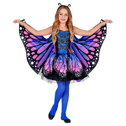"SCHMETTERLING" (Kleid mit Tutu, Flügel, Antennen) – Vorderansicht