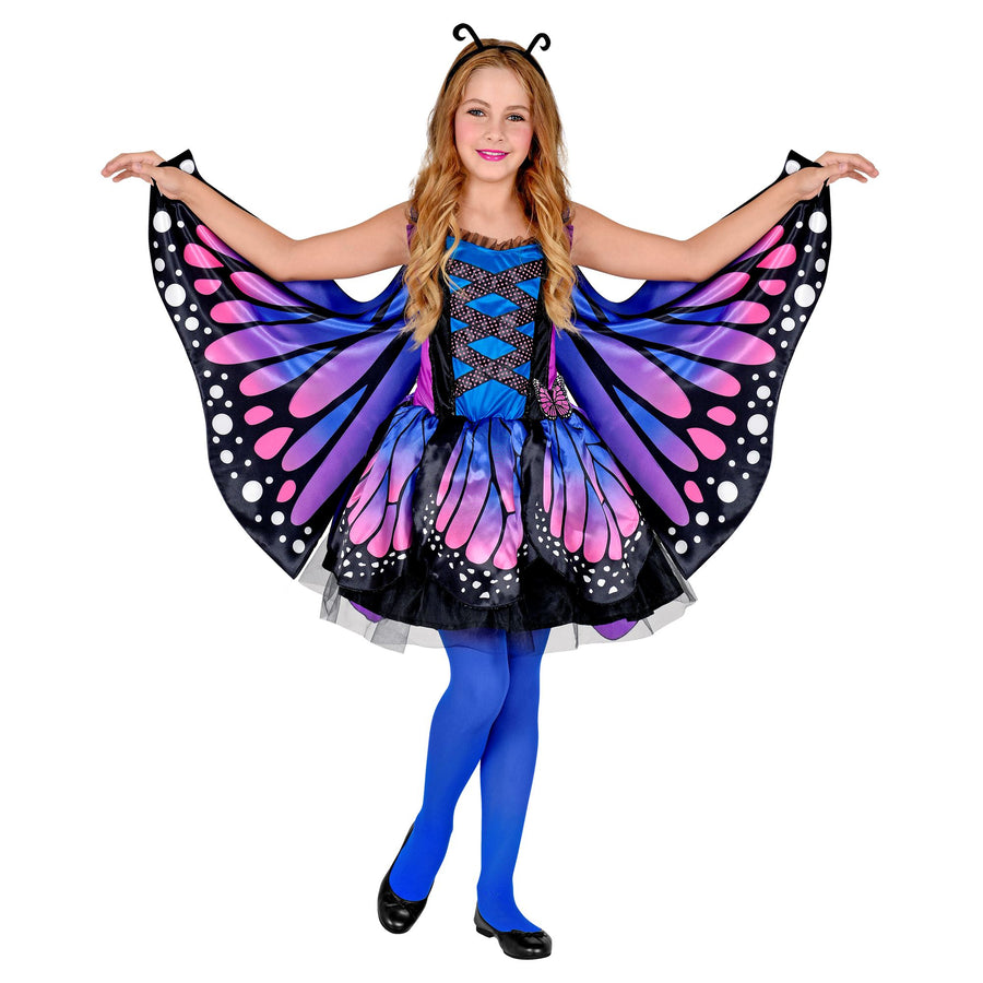 "SCHMETTERLING" (Kleid mit Tutu, Flügel, Antennen) – Vorderansicht
