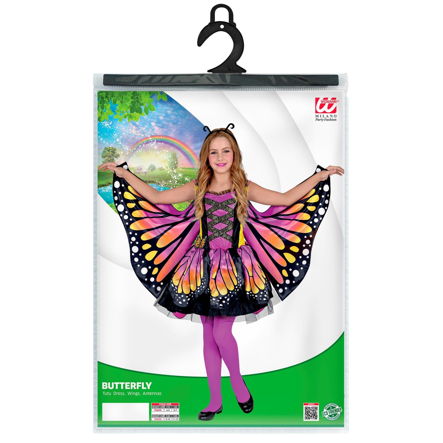 "SCHMETTERLING" (Kleid mit Tutu, Flügel, Antennen) – Ansicht 4