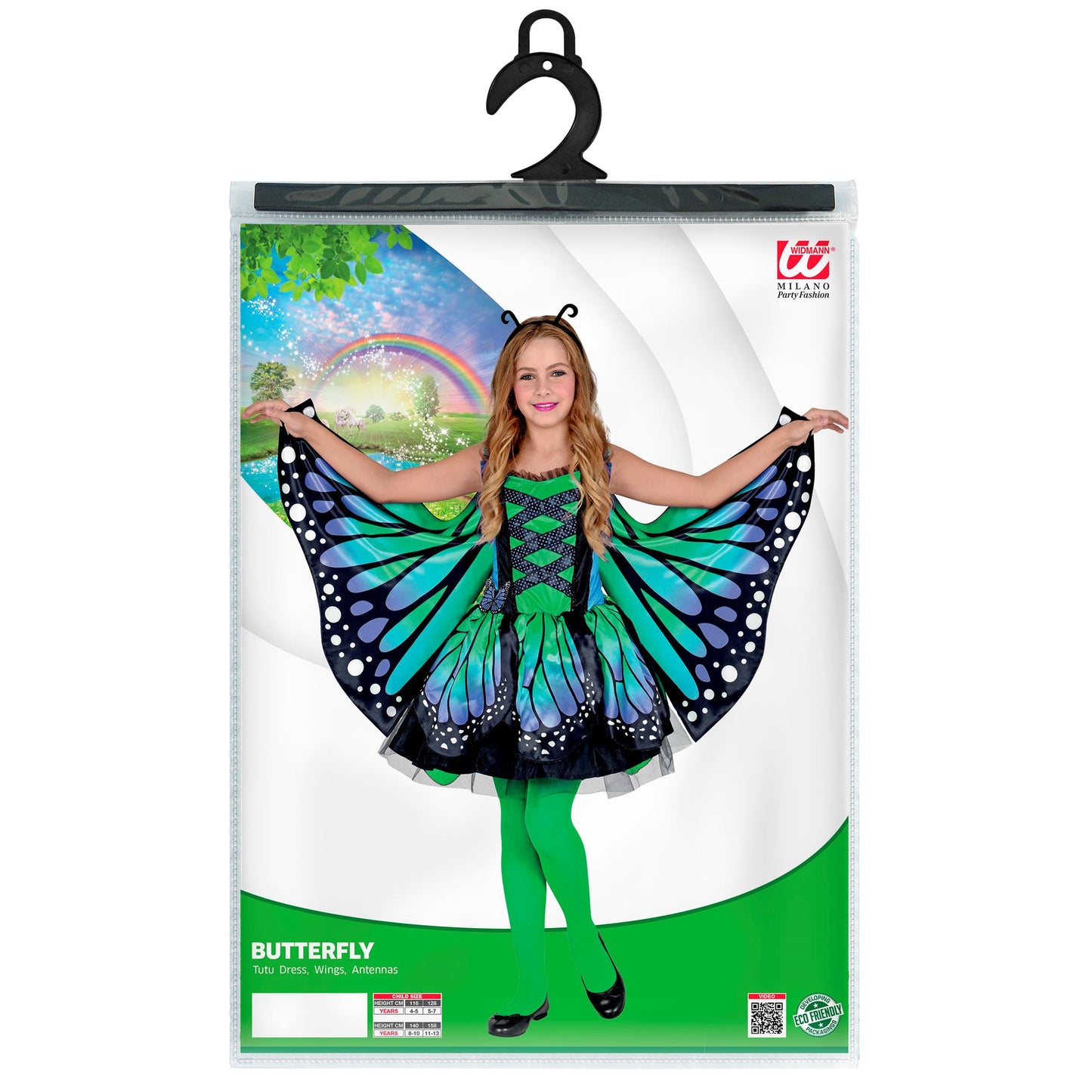"SCHMETTERLING" (Kleid mit Tutu, Flügel, Antennen) – Ansicht 4