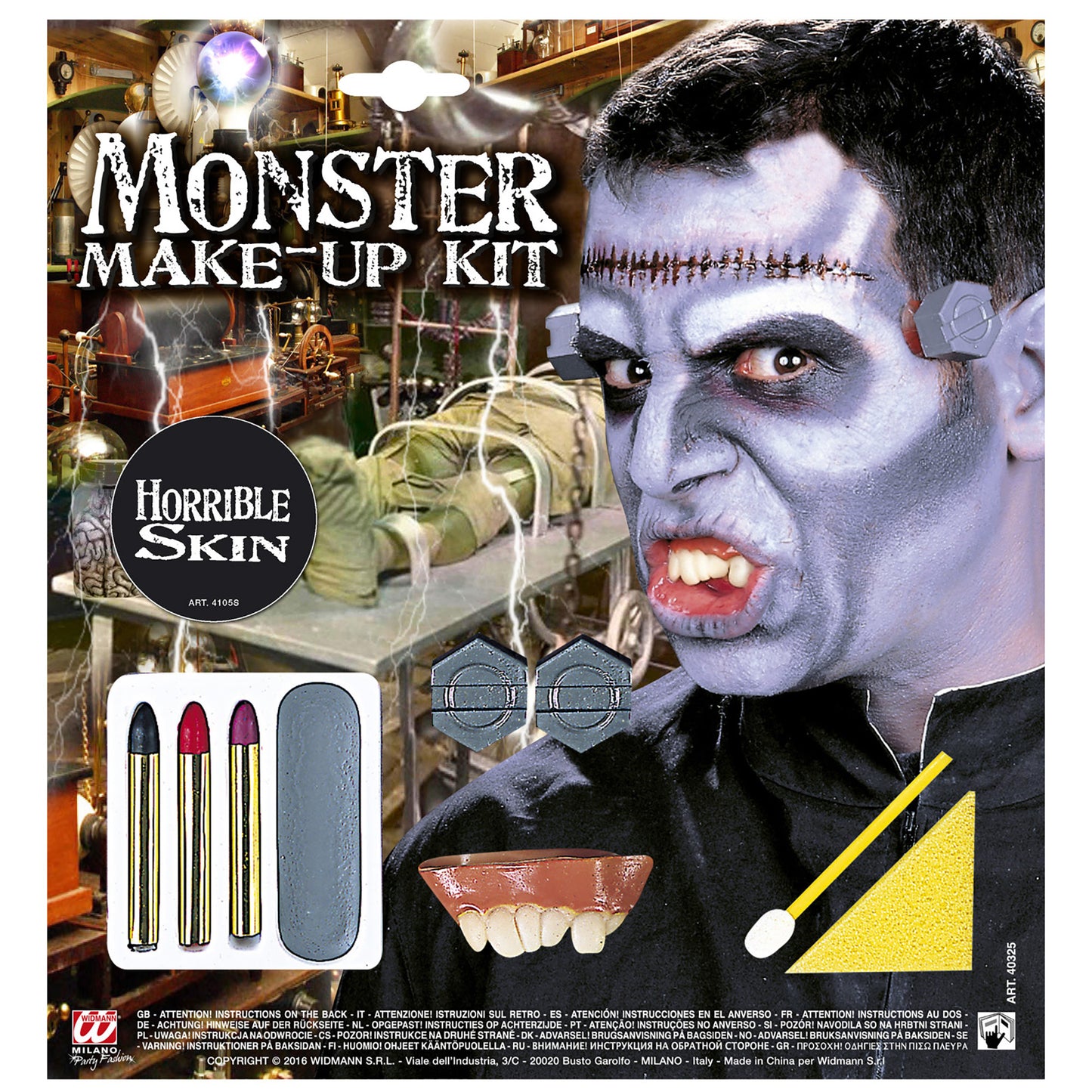 "SCHMINKSET MONSTER MIT ZUBEHÖR" – Vorderansicht