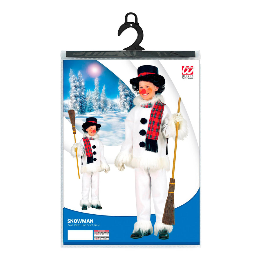 "SCHNEEMANN" (Oberteil, Hose, Hut, Schal, Nase) – Detailansicht
