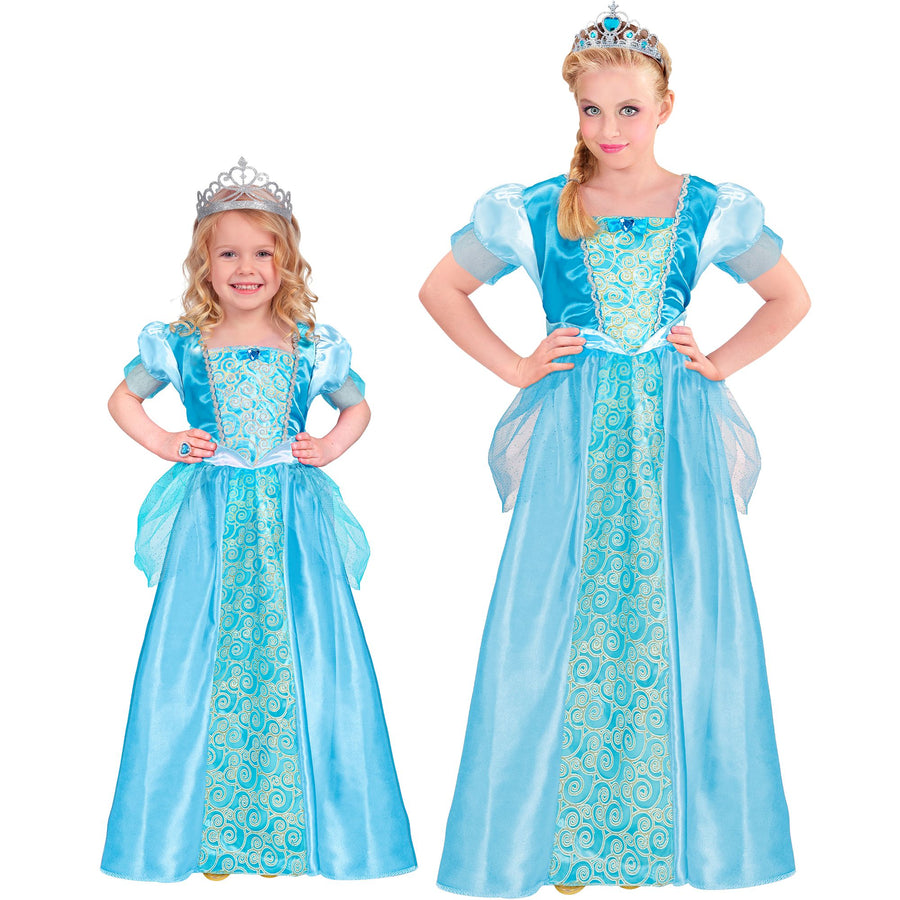 "SCHNEEPRINZESSIN" (Kleid, Tiara) – Vorderansicht