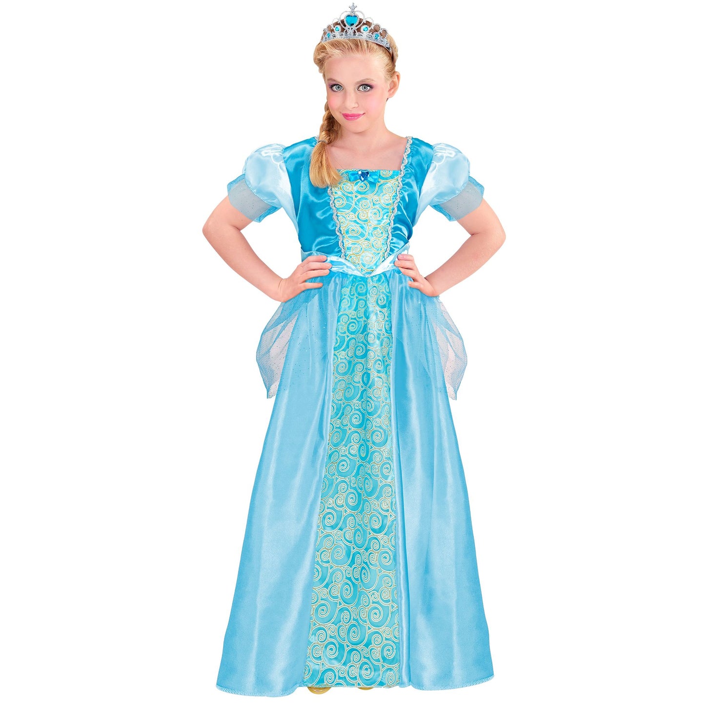 "SCHNEEPRINZESSIN" (Kleid, Tiara) – Detailansicht