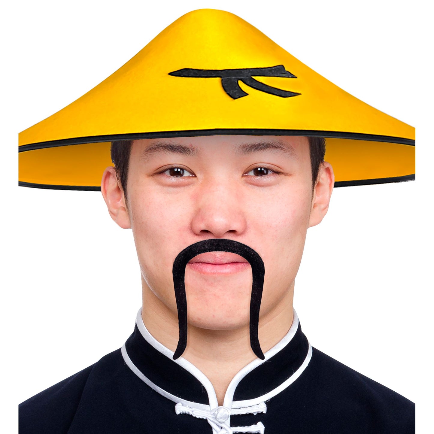 "SCHNURRBART CHINESE" klebend - schwarz – Ansicht 4