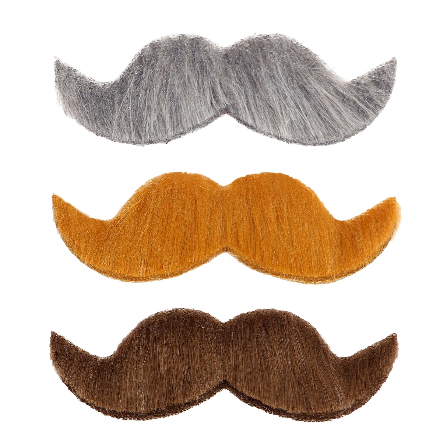 "SCHNURRBART DIPLOMAT" klebend - in 3 Farben sort.: grau, blond, braun – Vorderansicht