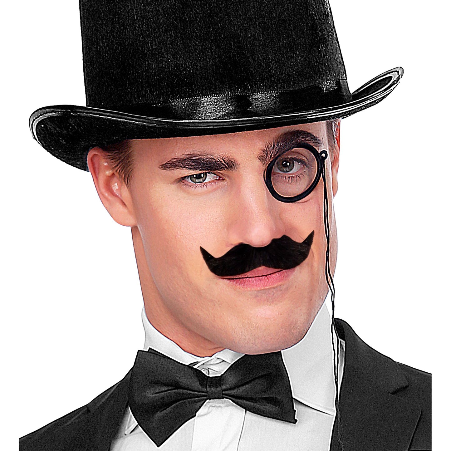 "SCHNURRBART DIPLOMAT" klebend - schwarz – Ansicht 3