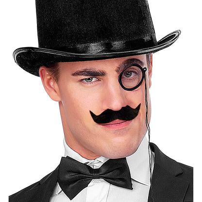 "SCHNURRBART DIPLOMAT" klebend - schwarz – Ansicht 3