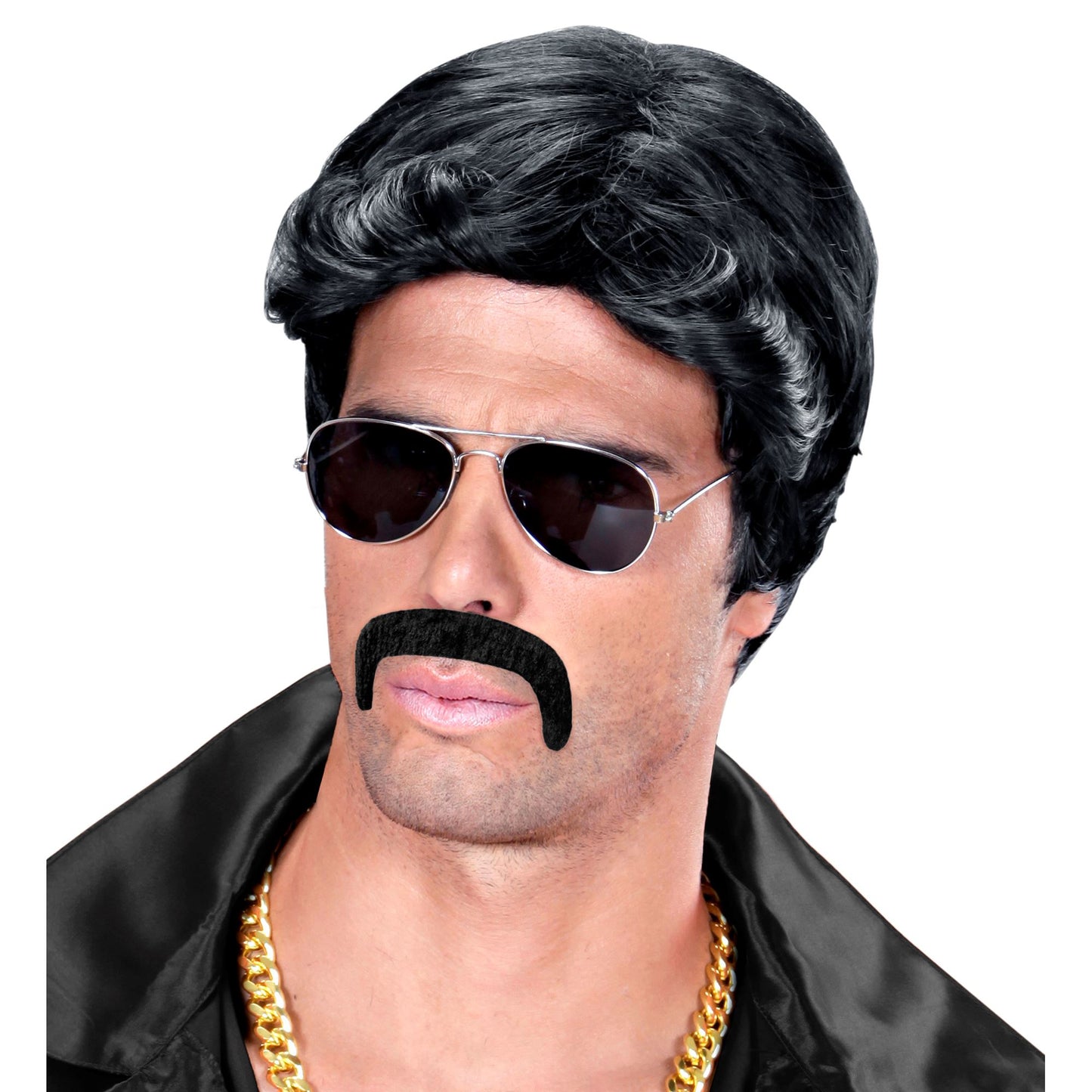 "SCHNURRBART MACHO" klebend - schwarz – Ansicht 3