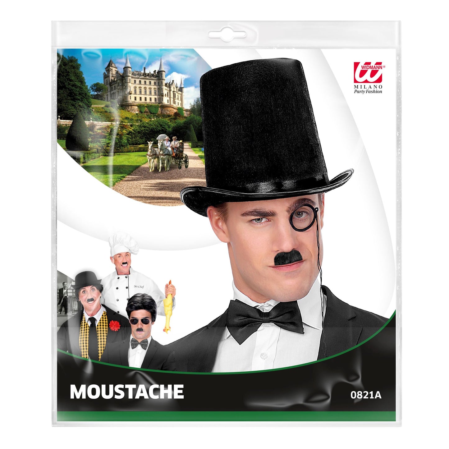 "SCHNURRBART SELBSTKLEBEND CHAPLIN SCHWARZ" – Detailansicht