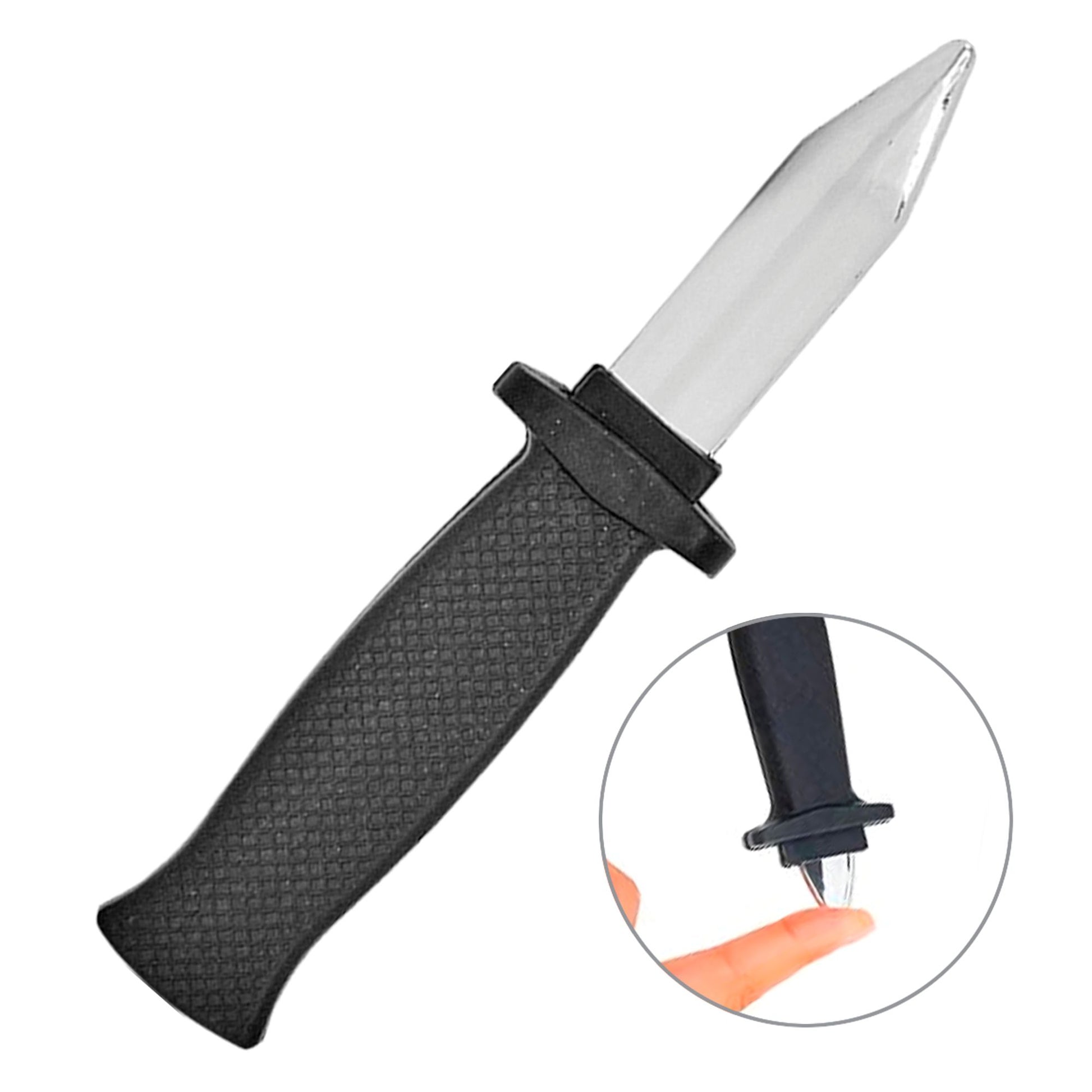 "SCHOCK DOLCH" (mit zurückspringender Klinge) – Detailansicht