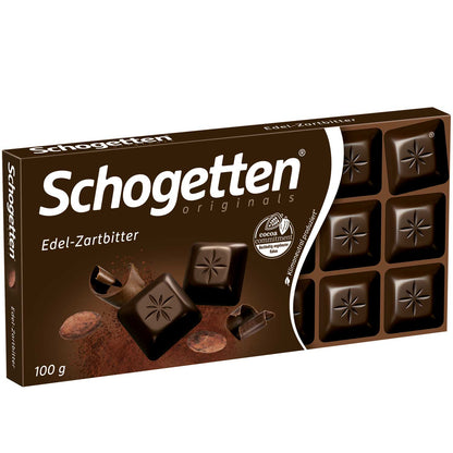 Schogetten Edel Zartbitter 100 g Zartbitterschokolade MHD 07.2026