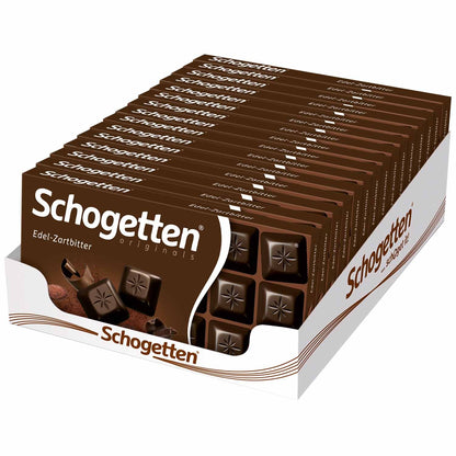 Schogetten Edel Zartbitter 100 g Zartbitterschokolade MHD 07.2026