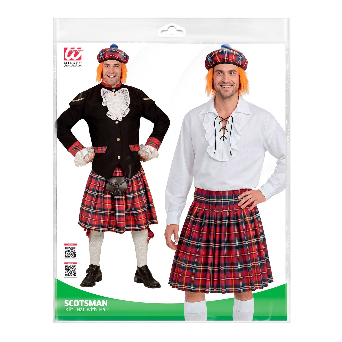"SCHOTTE" (Kilt, Hut mit Haar) – Detailansicht