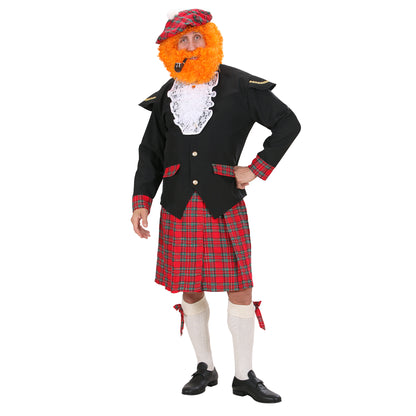 "SCHOTTISCHER MANN" (Jacke, Jabot,Kilt, Schleifen für Strümpfe, Hut) – Detailansicht