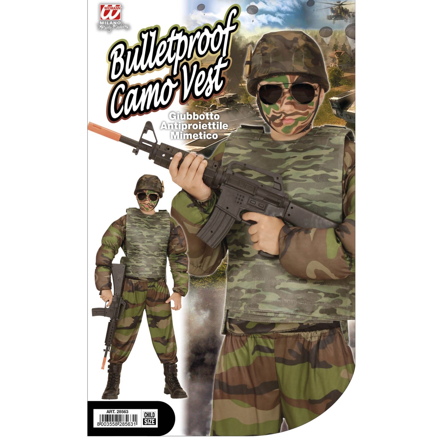 "SCHUSSSICHERE WESTE CAMOUFLAGE" Kindergröße – Ansicht 5