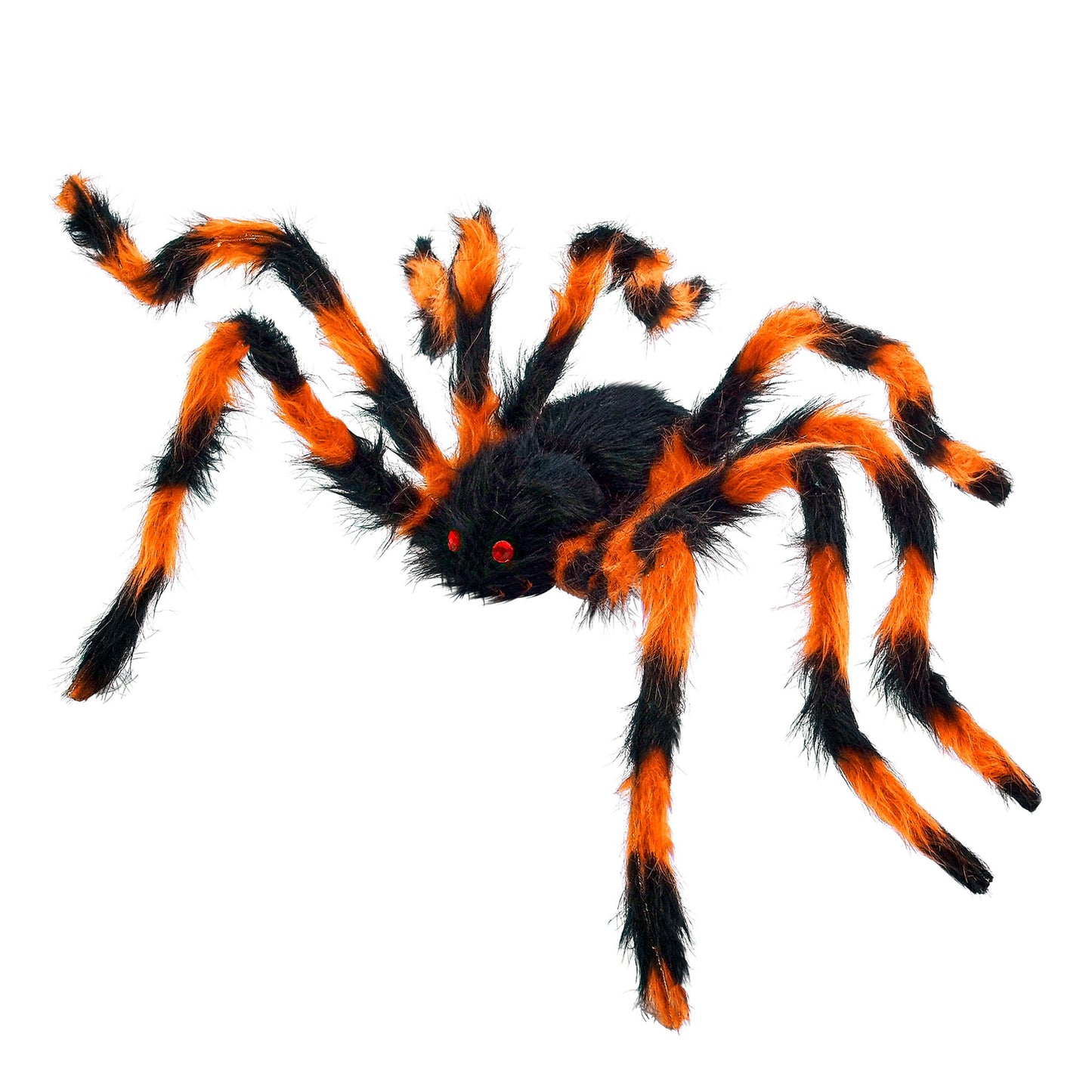 "SCHWARZ / ORANGENE SPINNE MIT HAARIGEN BIEGBAREN BEINEN" 80 cm – Ansicht 3