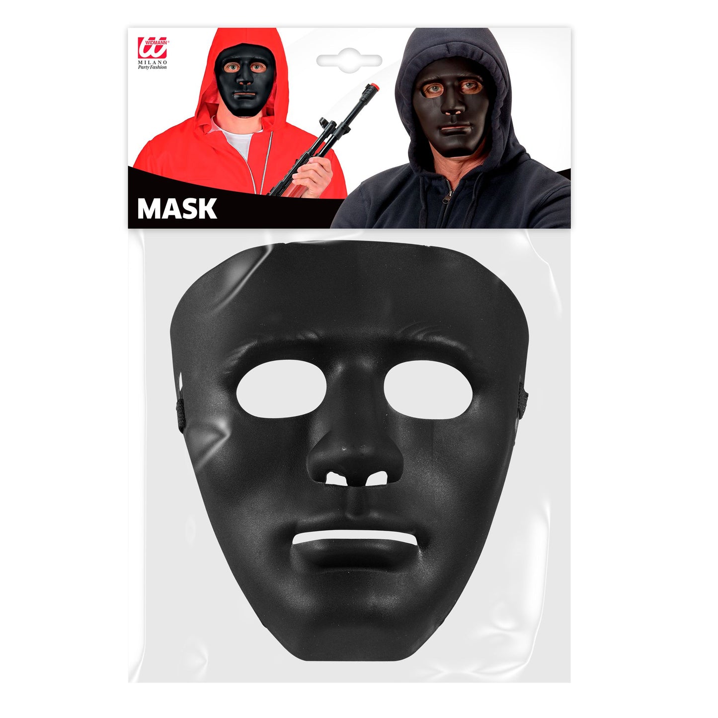 "SCHWARZE ANONYMOUSMASKE" – Detailansicht