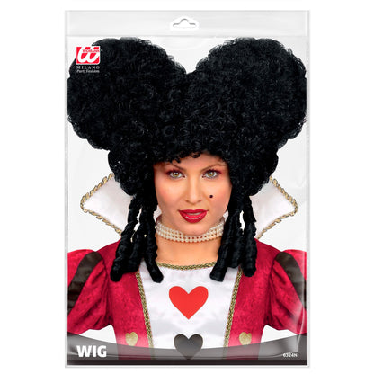 "SCHWARZE BAROCKPERÜCKE" in Polybag – Detailansicht